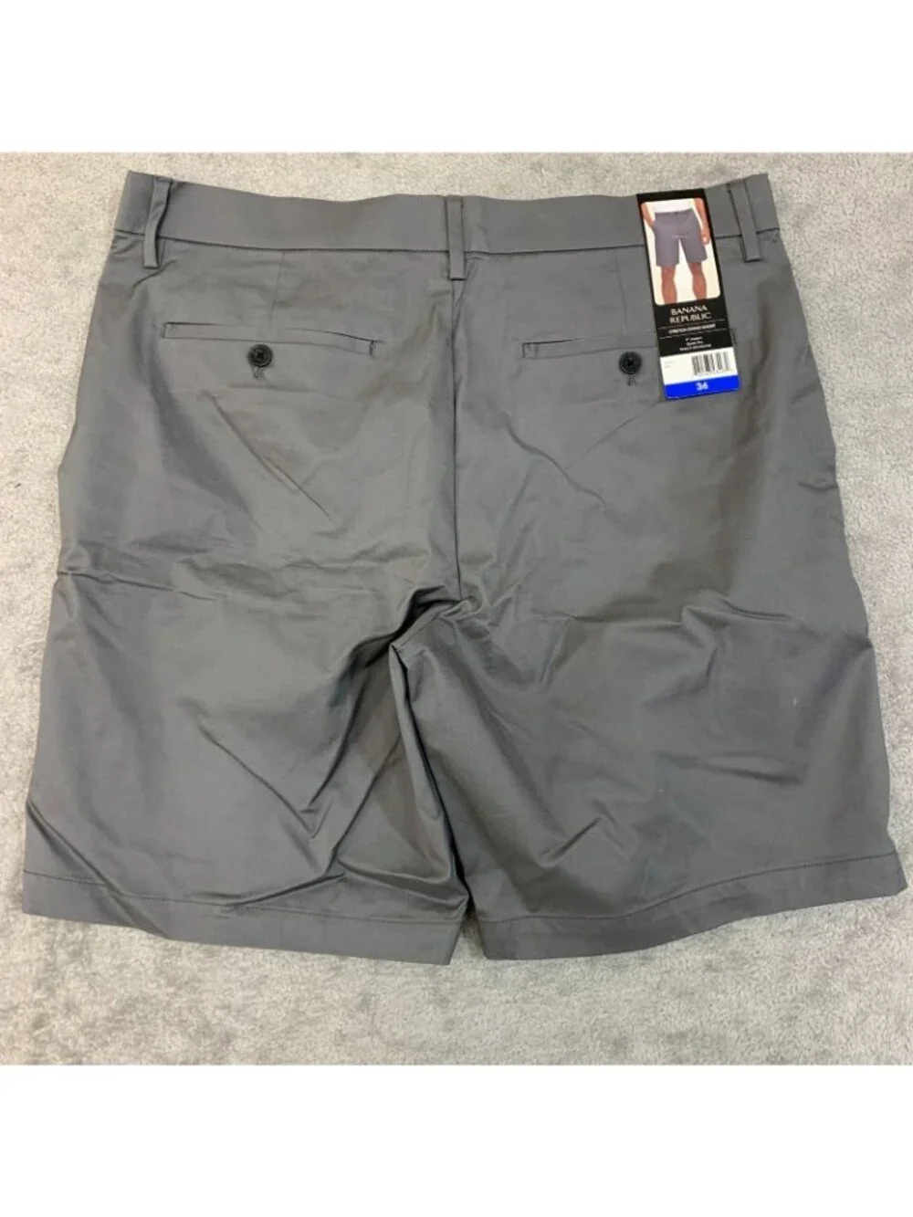 NWT Banana Republic Men's 36 Stretch Chino Shorts 9